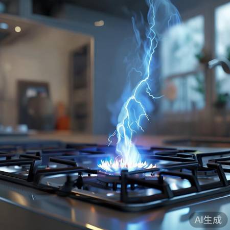 燃气灶放电现象，安全无害