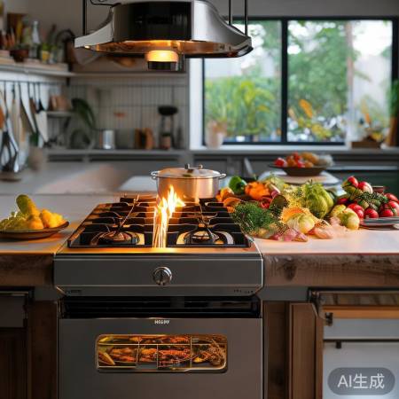 “容声燃气灶，烹饪生活更轻松”