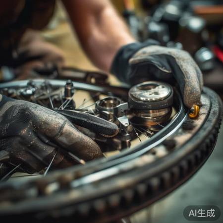 更换轴承，专业人士操作