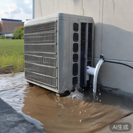 空调外机排水孔堵塞