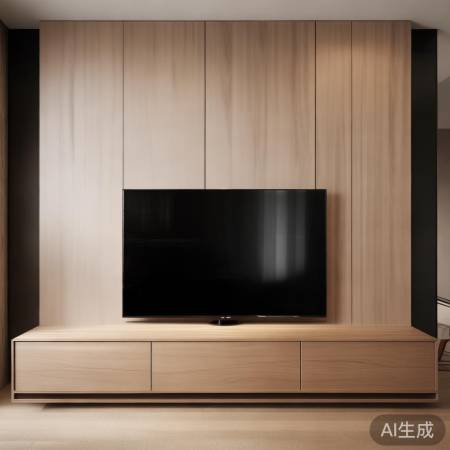 简约电视柜，和谐电视墙