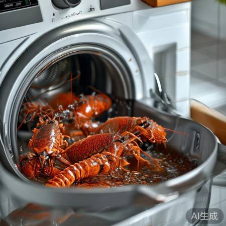 “温水洗衣龙虾干，泡发更快”