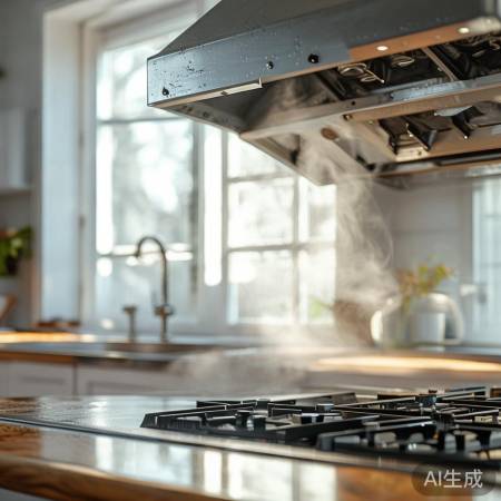 “自然风干油烟机，防水渍”