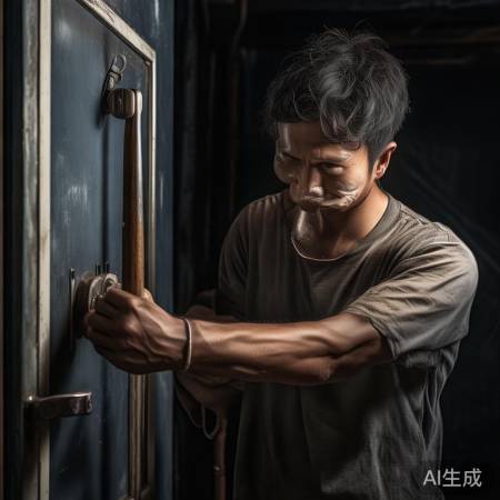 全身发力撬锁需耐心