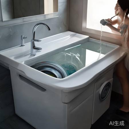 夏普洗衣机维修专区分解，智能家居新选择：一体式洗脸盆洗衣机，告别繁琐生活