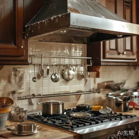 定期清洁油烟机,远离油腻厨房