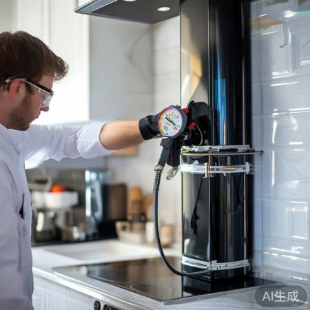 改造后，压力测试烟道