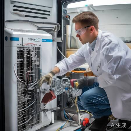 “空气能热水器，定期维护保养”