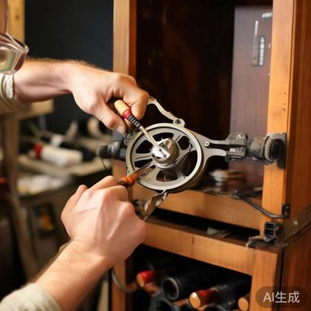 萨莱明智能酒柜报修快速响应专线告诉你あ红酒柜圆形灯拆卸方法教程