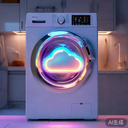 云朵图标闪动，智能洗衣惊喜多