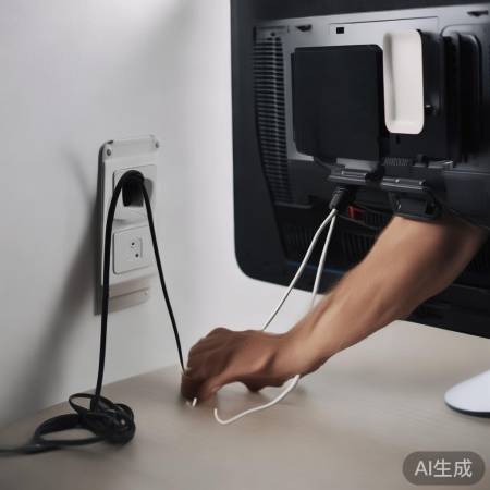 检查电源,排除黑屏