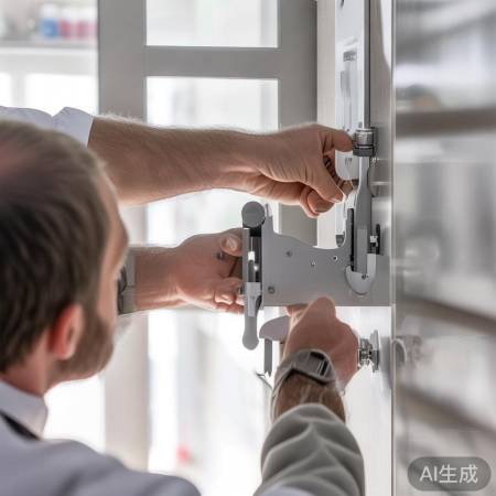 安装消毒柜支架