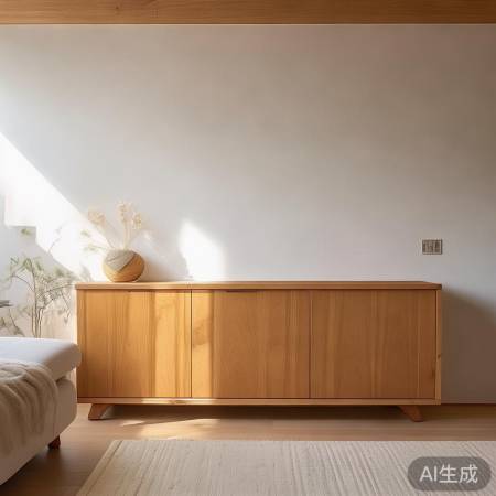 柜子尺寸适中,搭配家居美观