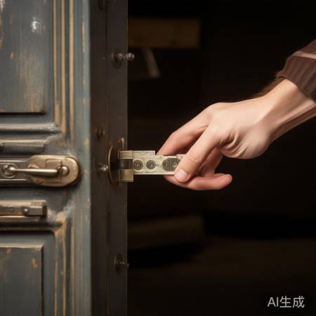 门缝卡片撬锁
