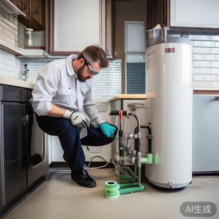 热水器水管连接,缠生料带防漏