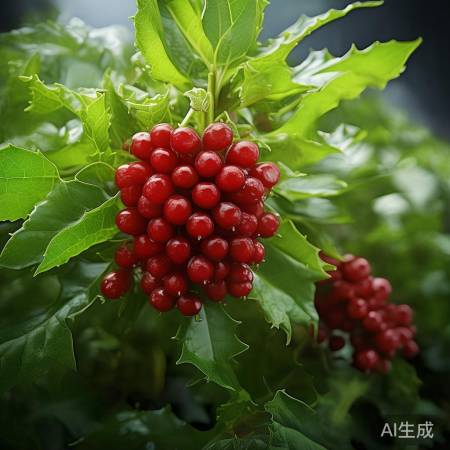 刺棠:中国红宝石果实